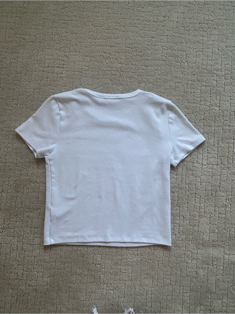 Aritzia Sunday Best White Scoop Neck Crop Tee - Picture 3 of 4